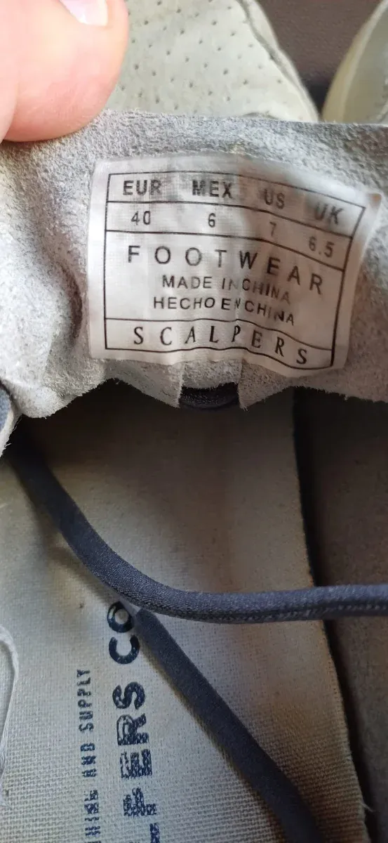 Zapatillas Scalpers Grises Talla 40