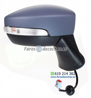 Espejo Retrovisor Derecho Eléctrico Imprimado Asf