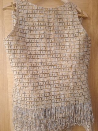 Vestido de fiesta dorado talla 44