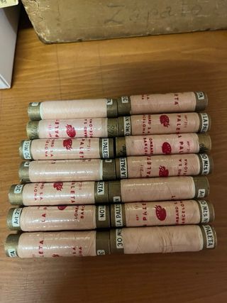 Lote Hilos La Paleta nylon Antiguos