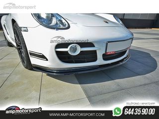 SPOILER DELANTERO DESCATALOGADO PORSCHE CAYMAN S 987C NEGRO MATE