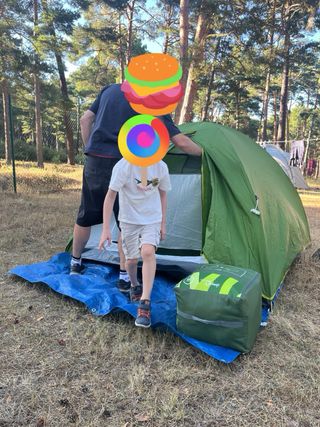 Tienda campaña y colchón Quechua