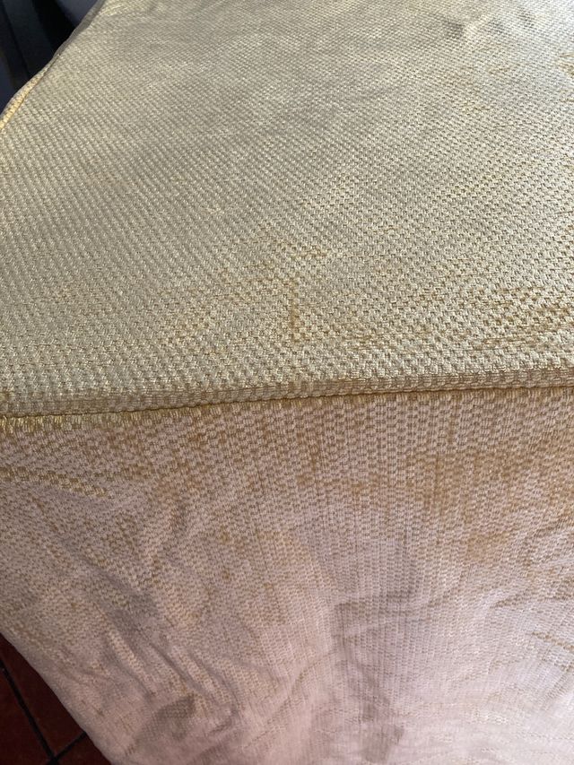 Funda Mesa Camilla Tela Beige/Dorado