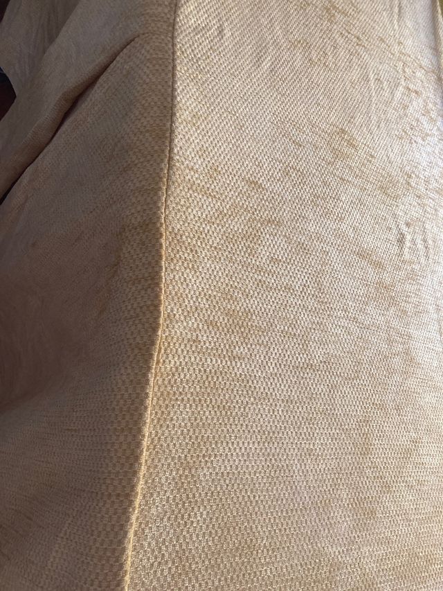 Funda Mesa Camilla Tela Beige/Dorado