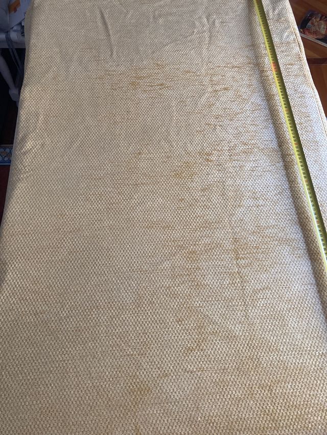 Funda Mesa Camilla Tela Beige/Dorado