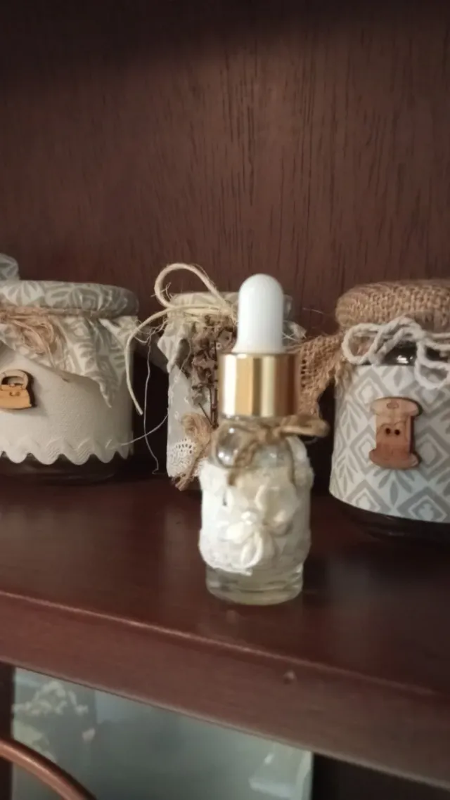 Tarros artesanos de cristal decorados