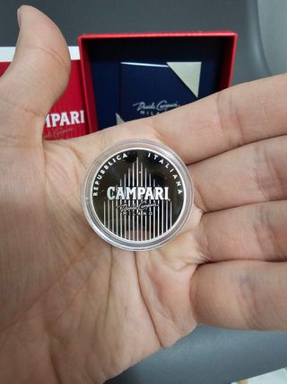 moneta 4 euro argento Campari ufficiale IPZS