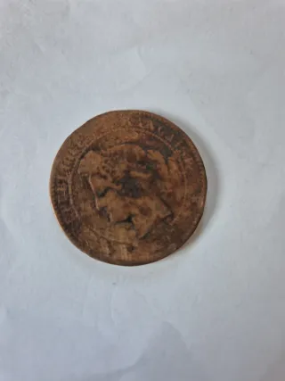Moneda 10 céntimos antigua