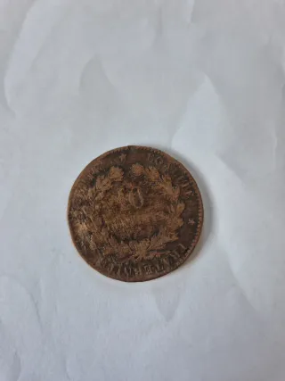 Moneda 10 céntimos antigua