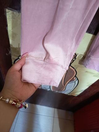 Chándal de terciopelo rosa