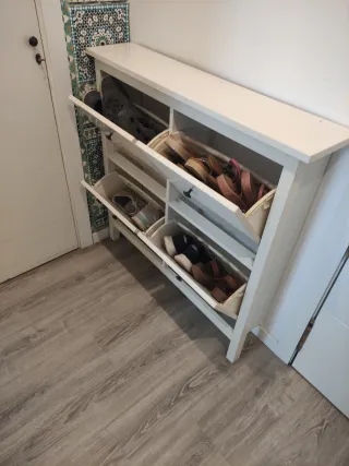 Scarpiera Ikea Hemnes bianca
