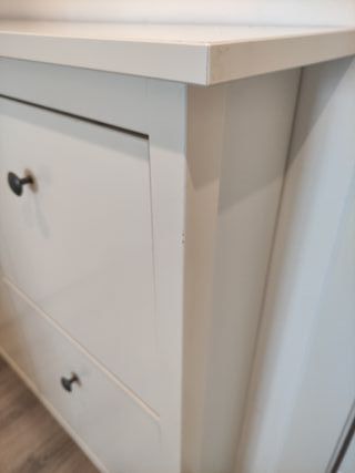 Scarpiera Ikea Hemnes bianca