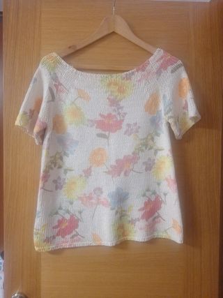 Jersey estampado floral talla 46