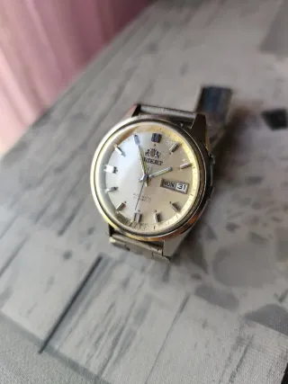 Reloj Orient Automático Dorado y Plateado