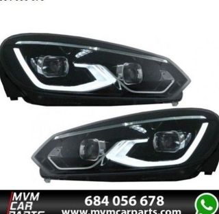 Faros delanteros Ful Led para VW Golf VI look GTI
