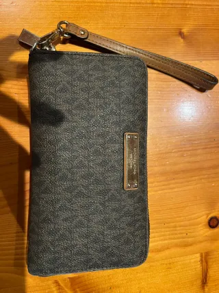 Monedero Michael Kors Marrón y Dorado