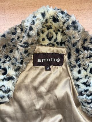 Chaleco de pelo estampado leopardo