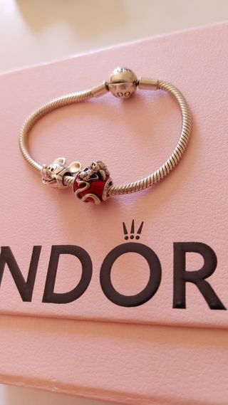 Lote 2 Charms Pandora Disney 