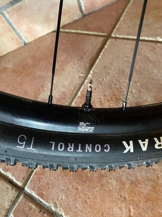 Rueda delantera MAVIC Crossmax de 29 pulgadas.