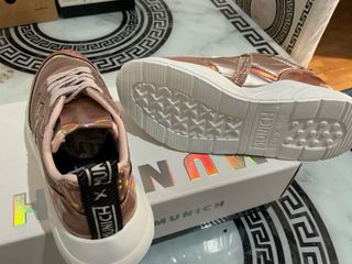 Zapatillas Munich Doradas y Rosas