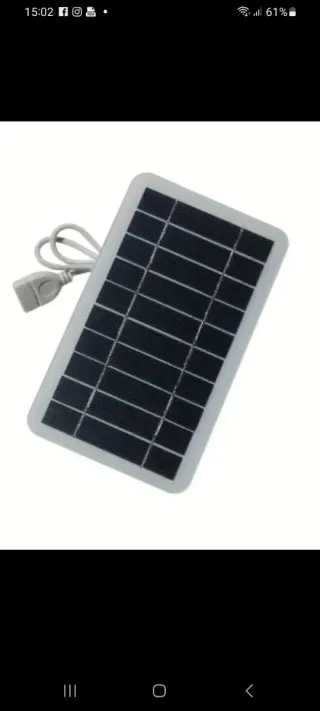 Cargador Solar USB Panel Portátil