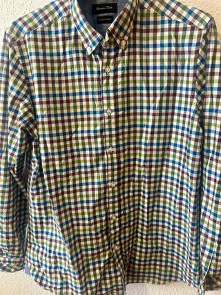 Camisa Massimo Dutti cuadros multicolor