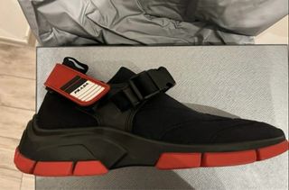 Zapatillas Prada Hombre Negras Suela Roja