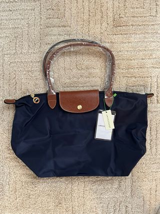 Bolso Longchamp Le Pliage Azul Marino Talla L