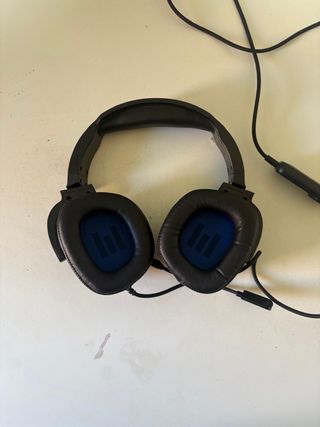 Cascos Gaming Negro/Azul