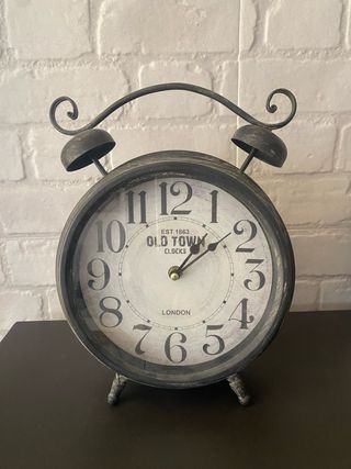 Reloj de mesa Old Town estilo vintage