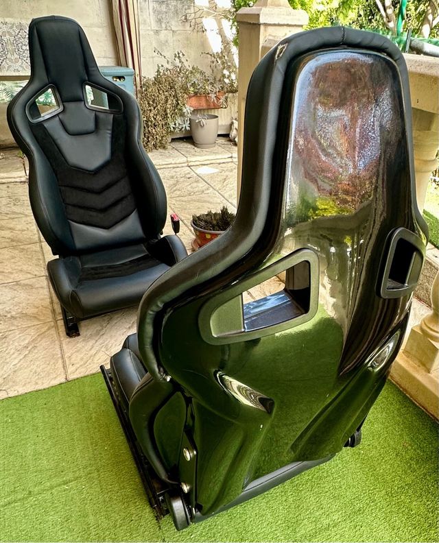 Asientos Semibackets Deportivos Negro