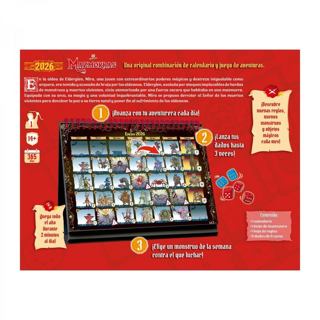 (OFERTA 25%) CALENDARIO 365 AVENTURAS - MAZMORRAS