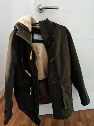 Chaqueta Springfield verde con forro beige