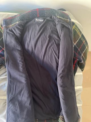 Chaqueta Barbour cuadros forro polar