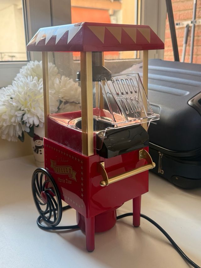 Máquina de palomitas estilo retro