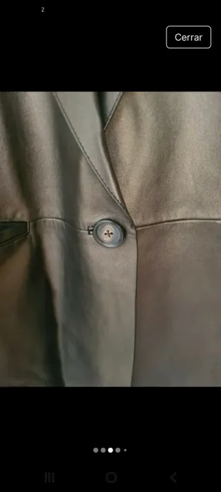 Americana Piel Marrón Massimo Dutti