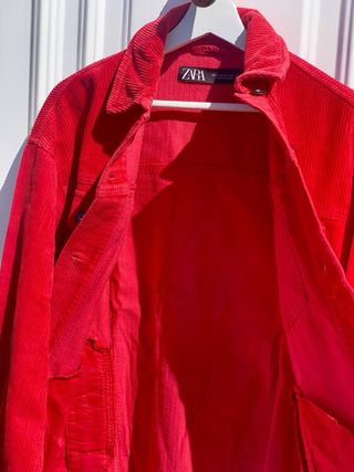 Sobrecamisa Zara Pana Roja