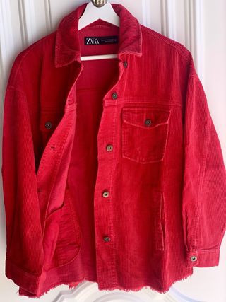 Sobrecamisa Zara Pana Roja