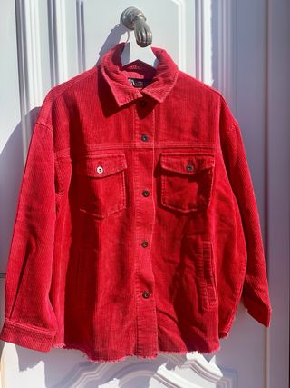 Sobrecamisa Zara Pana Roja