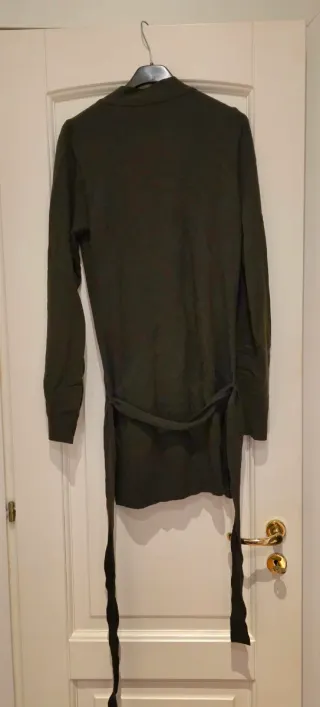 Cardigan Sisley marrone in lana