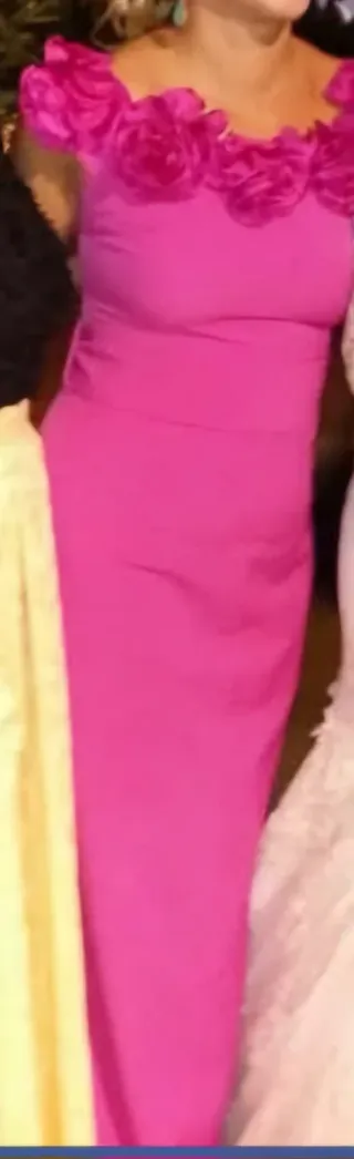 Vestido buganvilla con flores