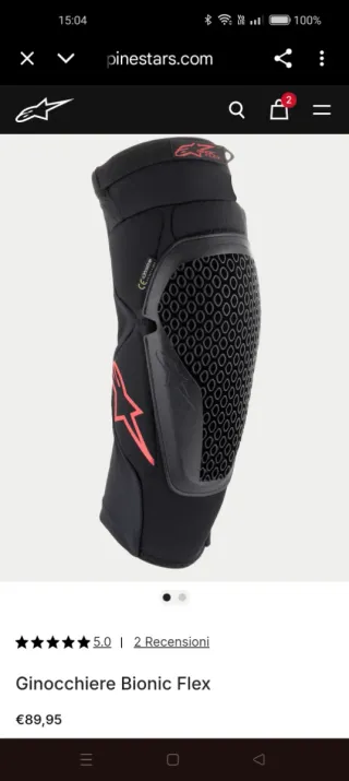 Ginocchiere Alpinestars Bionic Flex (taglia S/M)