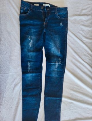 2 Vaqueros Mujer Azul