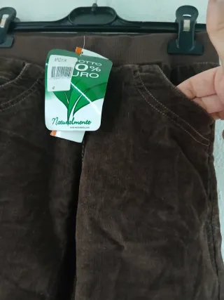 Pantaloni marroni bambina 8 anni tg S bambina