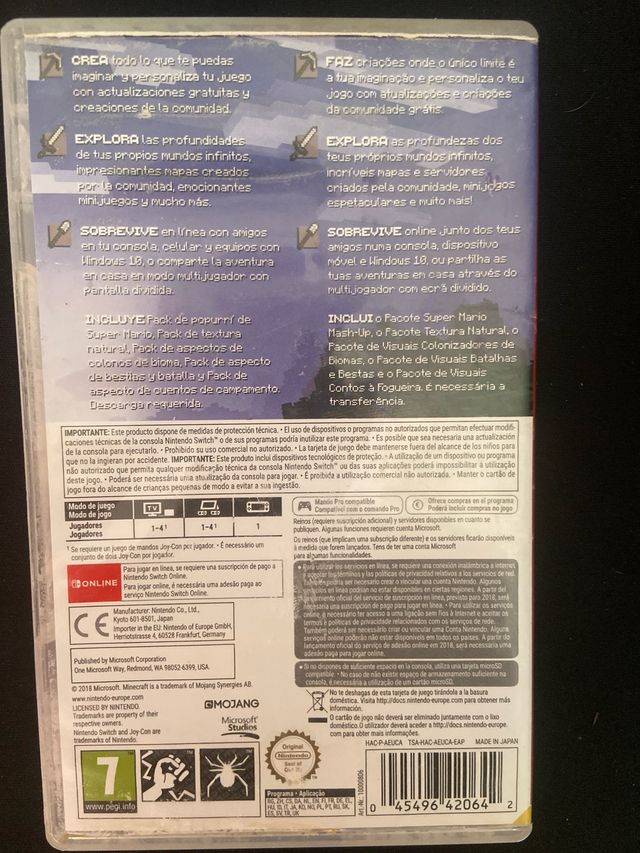 Minecraft Nintendo Switch