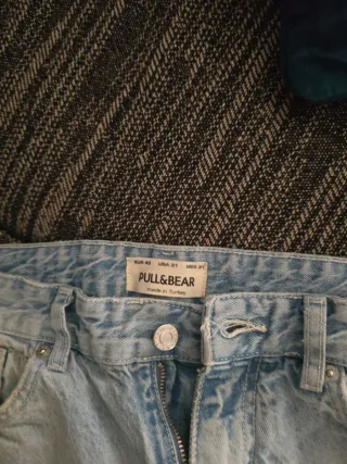 Pull&Bear Pantalones Cortos Vaqueros Rotos