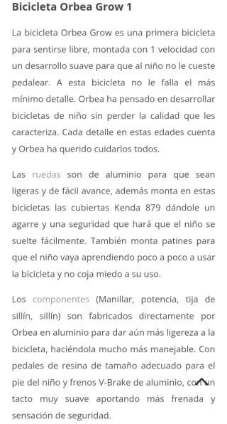 Bicicleta Orbea Grow 1