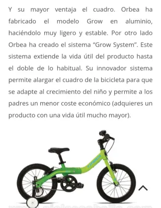 Bicicleta Orbea Grow 1