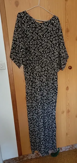 Mono fiesta El Corte Inglés negro y beige
