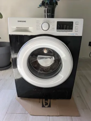 Lavadora Samsung 8kg Blanca y Negra